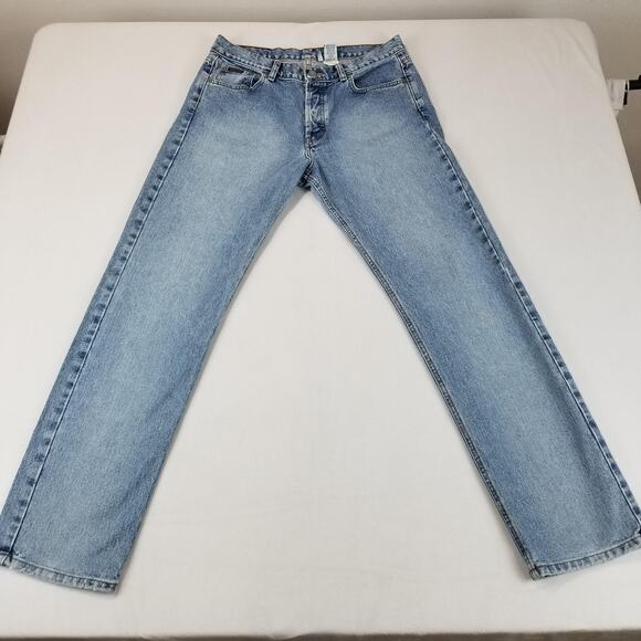 Vintage Calvin Klein Jeans 13 Low Rider Straight Leg Made USA Sandblast - Picture 13 of 13